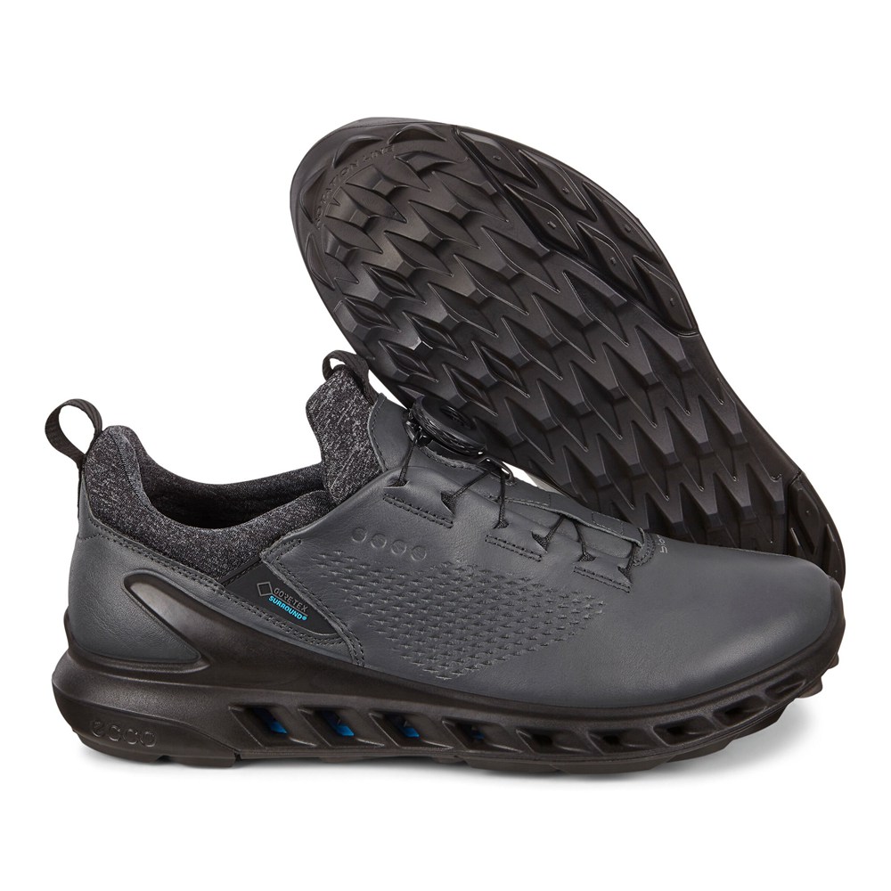 Mens Golf Shoes - ECCO Biom Cool Pro - Dark Grey - 7419HKTZB